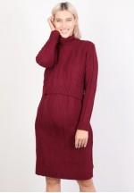 Платье бордо для беременных и кормящих (ем 7206)..